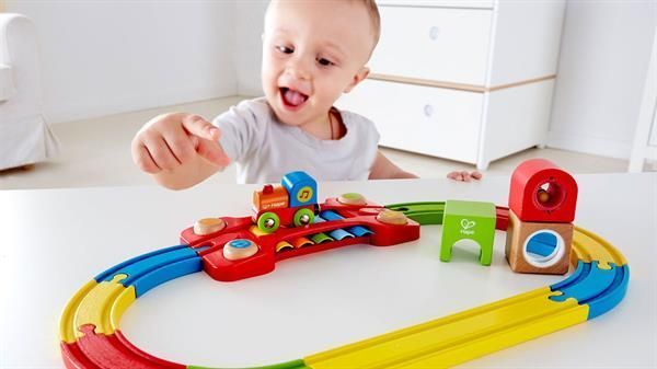 Игрушечная железная дорога Hape с ксилифоном 14 эл. (E3822) dt_79240 фото