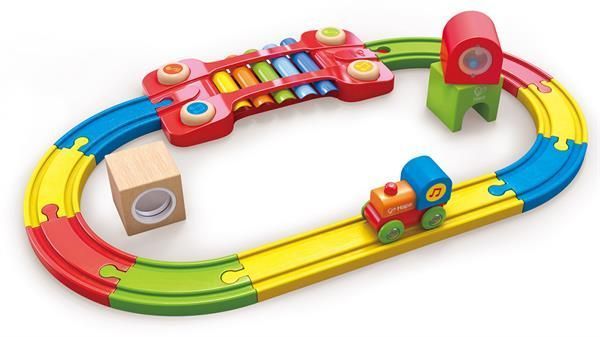 Игрушечная железная дорога Hape с ксилифоном 14 эл. (E3822) dt_79240 фото