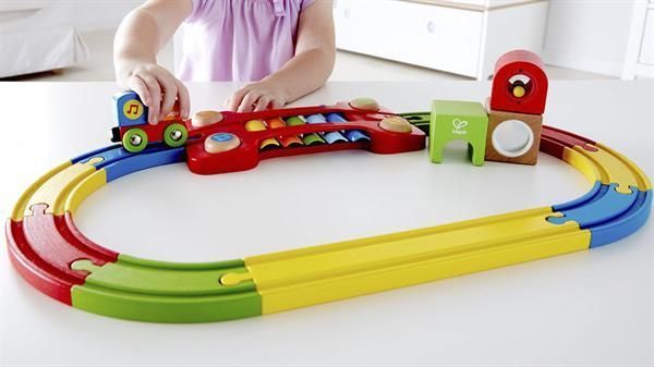 Игрушечная железная дорога Hape с ксилифоном 14 эл. (E3822) dt_79240 фото