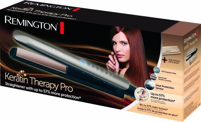Remington Випрямляч Keratin Therapy Pro, >300Вт, 160-230С, кераміка, бронзовий (179464) S8590 фото