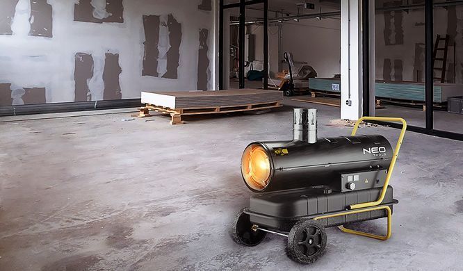 Масляний обігрівач з витяжкою NEO TOOLS 90-086, 20 кВт, бак 38 л, 600 м&sup3;/год
