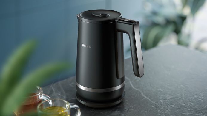 Электрочайник Philips Series 7000, Strix, с двойными стенками, 6 темп.реж, черный (376888) HD9396/90 фото