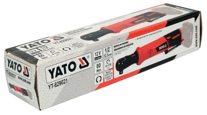 Бесщеточная аккумуляторная трещотка YATO YT-829021 YT-829021 фото