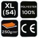Кофта флісова робоча NEO TOOLS 81-509 BASIC, чорна, поліестер XL