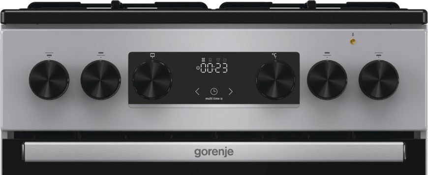 Gorenje Плита комби, 62л, 50x60см, дисплей, IconLed, эмалированные, титан GK5C60SJ фото