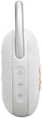 Портативна акустика JBL Clip 5 Білий (JBLCLIP5WHT) JBLCLIP5WHT фото