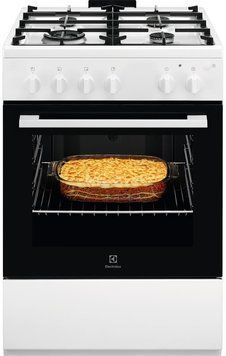 Electrolux Плита газовая, 59л, 60x60см, чугун, белый LKG600011W фото