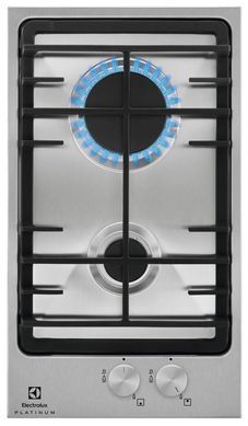 Electrolux Варочная поверхность газовая, 30см, чугун, домино, нерж EGG3322NVX фото