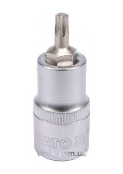 Головка торцева YATO квадрат 1/2 "TORX" Т27, L= 55 мм