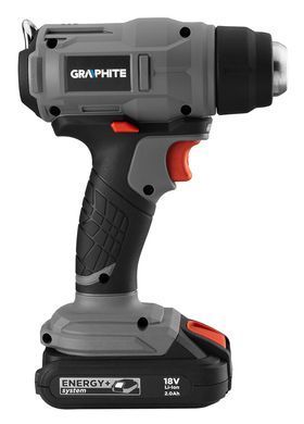 Акумуляторний термофен GRAPHITE 58G082 (18V, 550&deg;C, 200 л/хв) без АКБ 58G082 фото