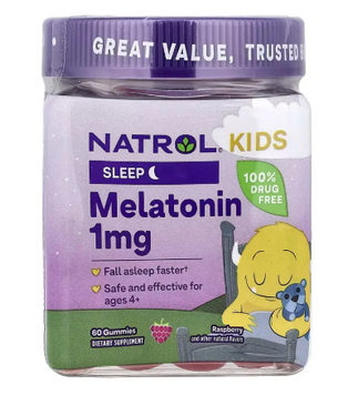 Natrol, Kids Melatonin 1 мг Gummies (60 жув.таб.), мелатонін для дітей