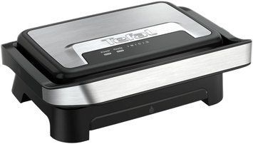 Tefal Гриль прижимний Inicio Compact 1000Вт, темп. режимів-1, алюміній, чорно-срібний (381192) GC270D10 фото