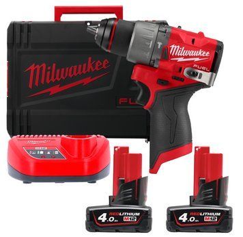 Дрель-шуруповерт с ударом аккумуляторная MILWAUKEE, M12 FUEL FPD2-402X 4933479869 фото