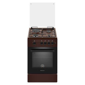 Плита газова GFG5612BR-0 50см. коричнева (GRUNHELM) 125771 фото