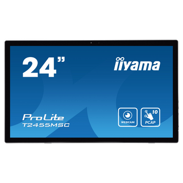 23.8" 16:9 IPS сенсорний РК монітор, проекційно-ємністна технологія, 1xHDMI/1xDP/2xUSB 3.0, SP (1 Вт IIYAMA T2455MSC-B1 3702592 фото