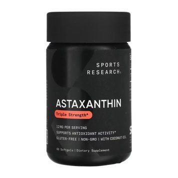 Astaxanthin 12mg - 60 softgels Sport Research / Астаксантин
