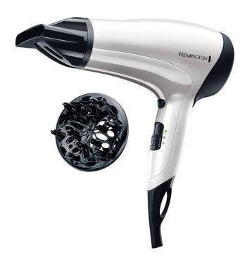 Remington Фен Power Volume 2000, 2000Вт, режимов-3, дифузор,турмалиновая иониз-я, хол. обдув, белый D3015 фото