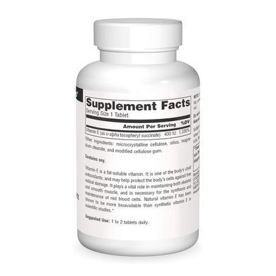 Vitamin E 400 IU D-Alpha Tocopherol - 50 tabs