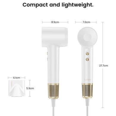 Фен для волос Laifen Swift Premium с ионизацией, Platinum White LF03-PTG-EU фото