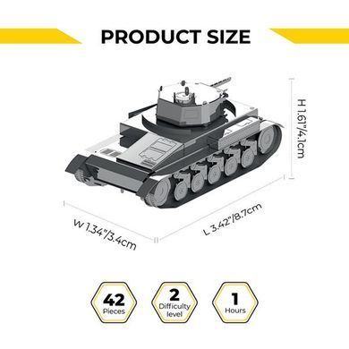 Колекційна модель-конструктор Metal Time Танк Pz.Kpfw. II (MT060) dt_94829 фото