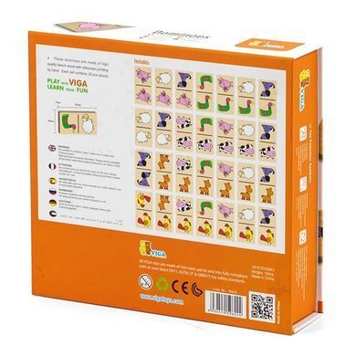 Дерев'яне доміно Viga Toys Звірята (59622) dt_2321 фото