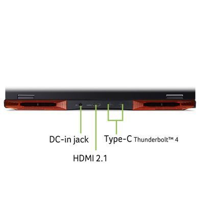 Acer Ноутбук Nitro 16 AN16-73 16" WUXGA IPS, Intel i7-14650HX, 32GB, F1TB, NVD4050-6, Lin, черный NH.QSNEU.005 фото