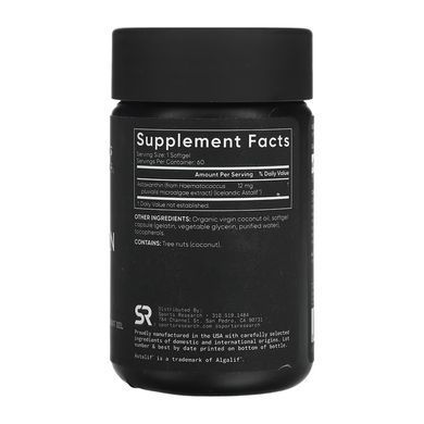 Astaxanthin 12mg - 60 softgels Sport Research / Астаксантин