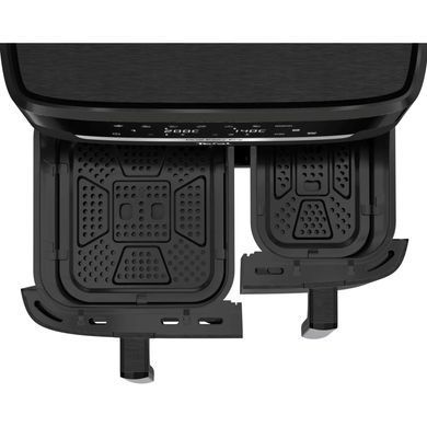 Tefal Мультипечь Dual Easy Fry XXL, 2700Вт, чаша-6.5+4.5л, сенсорное управл., 2 чаши, гриль, пластик, черный (384106) EY9428E0 фото