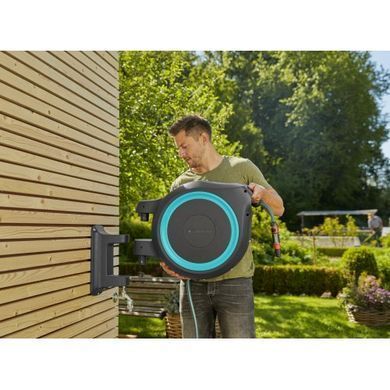 Котушка настінна Gardena RollUp L бірюзова + набір для поливу 30 м 18625-20.000.00 фото