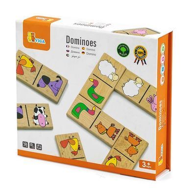 Дерев'яне доміно Viga Toys Звірята (59622) dt_2321 фото