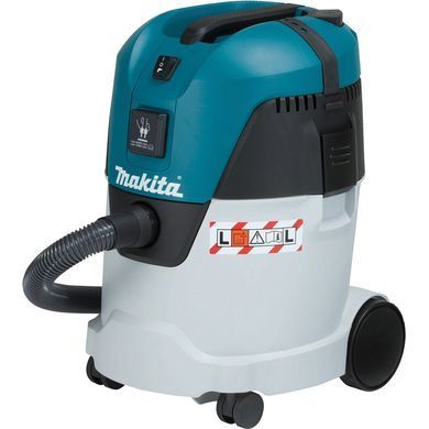 Makita Пылесос профессиональный VC2512L, 1000Вт, 210мБар, контейнер 25л, розетка 2600Вт, 7кг VC2512L фото