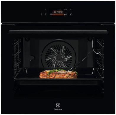 Electrolux Духовой шкаф электрический, 71л, A++, пар, дисплей, конвекция, пиролиз, телескопические направляющие, черный KOEBP39Z фото