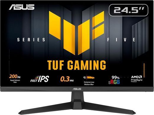 Монітор Asus 24.5" TUF Gaming VG259Q5A 2xHDMI, DP, MM, IPS, 200Hz, 0.3ms, sRGB 99%, AdaptiveSync (392823) 90LM0BL1-B01O71 фото