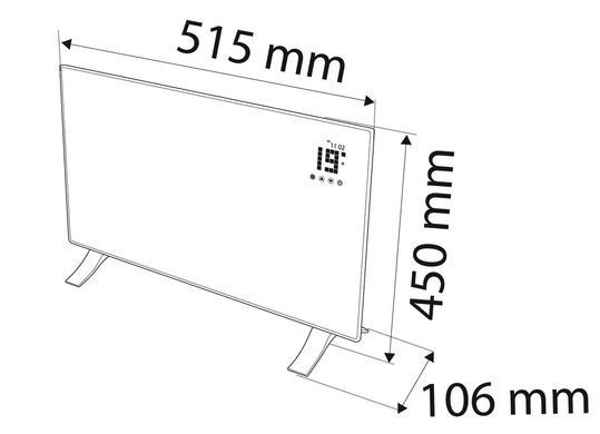 Конвектор Neo Tools 90-090 1000 Вт, IP24