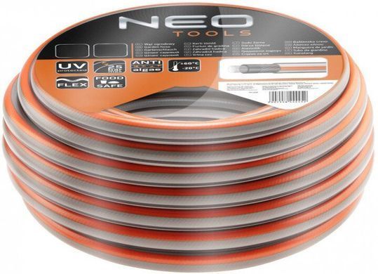 Neo Tools Шланг садовый Optima, 1/2", 20м, 4 слоя, до 25бар, -20&hellip;+60&deg;C 15-820 фото