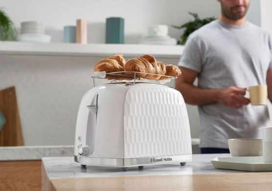 Тостер Russell Hobbs 26060-56 Honeycomb White (6651552) 23871034003 фото