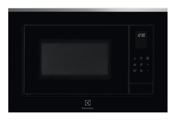 Electrolux Микроволновая печь встраиваемая, 25л, электр. управл., 900Вт, гриль, дисплей, черный+нерж LMS4253TMX фото