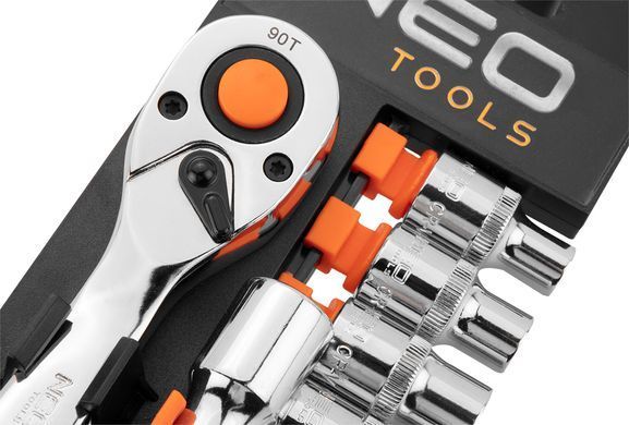 Набор торцевых головок с трещеткой Neo Tools 10-000 1/4", 14 шт. 10-000 фото