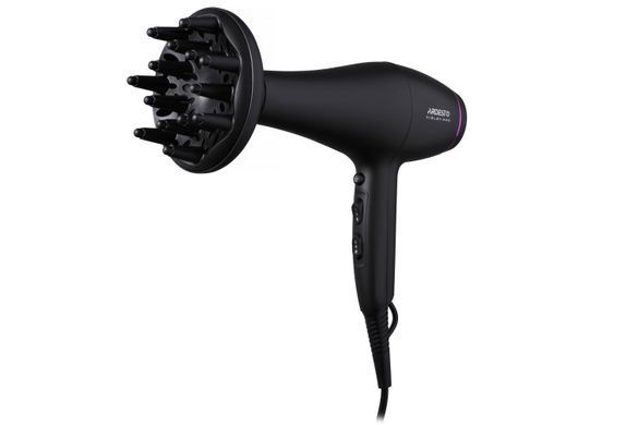 ARDESTO Фен Violet PRO HD-Y222PRO, 1850-2200Вт, 2 швидкості, 3темп.режима, дифузор, чорний (359660) HD-Y222PRO фото