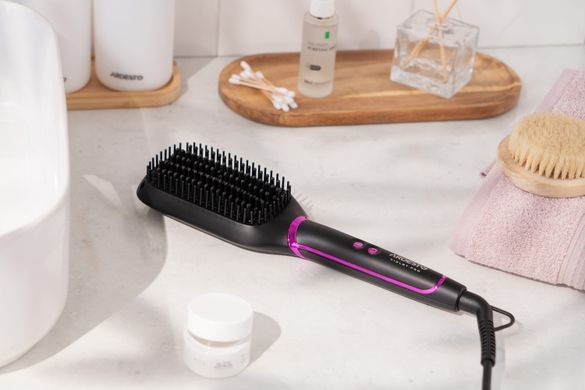 Щітка-випрямляч Ardesto Violet Pro HSB-Y220PRO, 50Вт, 130-210C, кераміка, чорний (387824) HSB-Y220PRO фото
