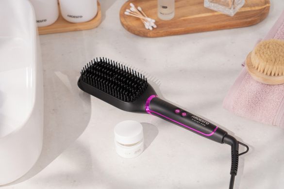Щітка-випрямляч Ardesto Violet Pro HSB-Y220PRO, 50Вт, 130-210C, кераміка, чорний (387824) HSB-Y220PRO фото