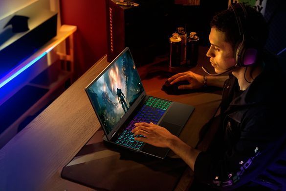 Acer Ноутбук Nitro 16 AN16-73 16" WUXGA IPS, Intel i7-14650HX, 32GB, F1TB, NVD4050-6, Lin, черный NH.QSNEU.005 фото
