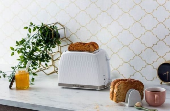 Тостер Russell Hobbs 26060-56 Honeycomb White (6651552) 23871034003 фото
