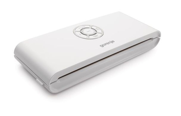 Вакууматор Gorenje для пакетів, 120Вт, 30см, електронне керування, +10 пакетів, пластик, білий (350921) VS120W фото