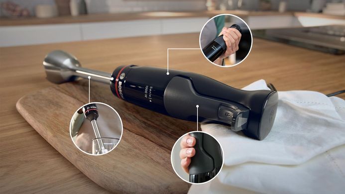 Блендер погружной Bosch 1000Вт, 4в1, черный (383429) MSM4B623 фото