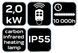Промышленный инфракрасный обогреватель Neo Tools 90-039 2000вт IP55, с пультом