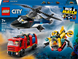 Конструктор LEGO City Ремікс вертольотів, пожежних машин і підводних човнів 874 деталі (60462)