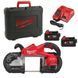 Пила ленточная аккумуляторная MILWAUKEE, M18 FBS127-502C (зарядное устройство M12-18 FC, 2 аккумулятора М18 В5 5Ач, кейс) 4933498310