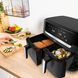 Tefal Мультипечь Dual Easy Fry XXL, 2700Вт, чаша-6.5+4.5л, сенсорное управл., 2 чаши, гриль, пластик, черный (384106) EY9428E0