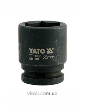 Головка торцева ударна 6-гранна YATO : квадрат 3/4", М= 35 мм, L= 56 мм